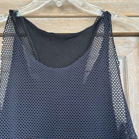 Koral Villa Mesh Racerback Tank Size Medium Black - Picture 10 of 14